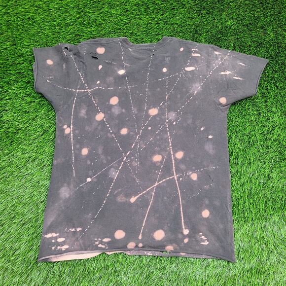 Guns-N-Roses Distressed Shirt Medium 20x24 Bleached Cropped - Picture 2 of 13